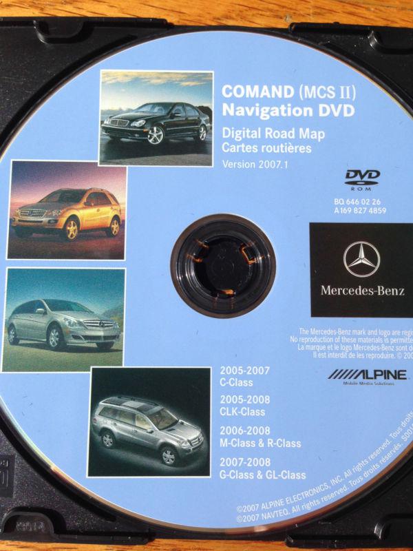 2007 mercedes benz gps navigation dvd map u.s / canada nr authentic