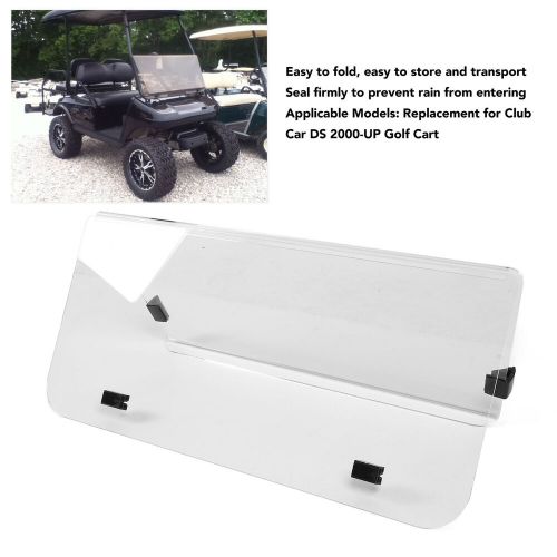 Cart windshield transparent 5mm acrylic clear fold down windshield for