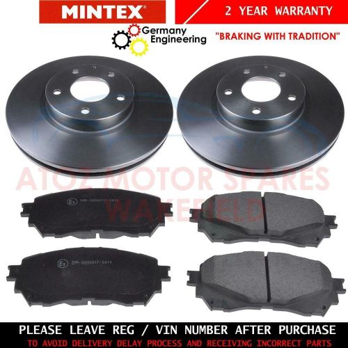 For mazda 6 gj gh 2012- front 297mm vented mintex brake discs pads set