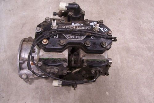 Arctic cat snowmobile 2002 zr 500 carb short block engine 0662-313