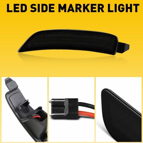 Front rear smoked lens yellow red marker lamp for 2016-2022 mazda miata mx-5 exv