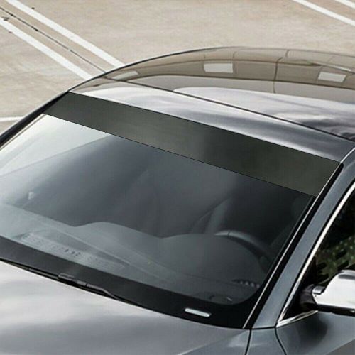 2set sun strip banner windshield visor premium vinyl cast decal pvc film black 8