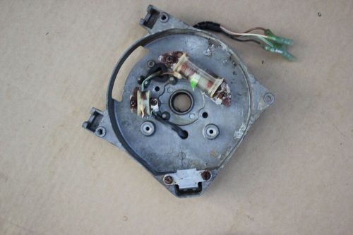 Good used 5 hp mariner outboard 1990 stator plate with pickups and coils