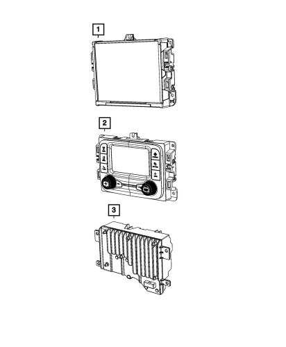 Genuine mopar multi media radio 68507350af