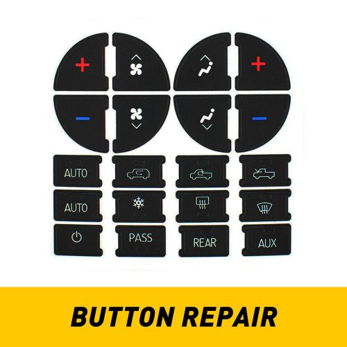 For auxito ac gmc dash button repair kit dual climate control decal stickers