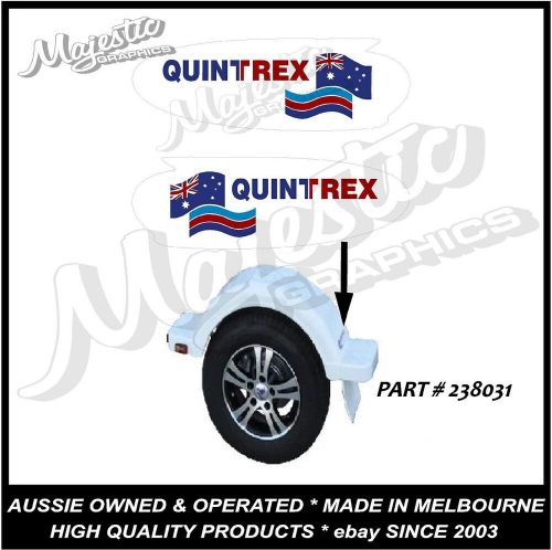 Quintrex - mud guard decals - left / right pair - genuine oem - trailer decals