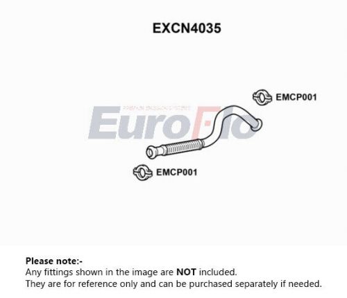 Exhaust pipe centre excn4035 euroflo 1705sx genuine top quality guaranteed new