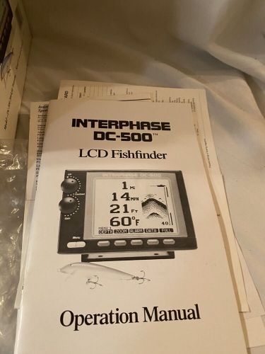 Interphase fishfinder marine dc-500 unit only no mount or cables works nice