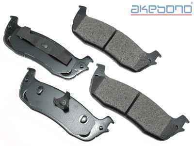 Akebono act711 brake pad or shoe, rear-proact ultra premium ceramic pads