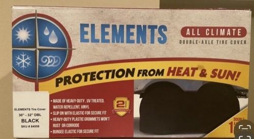 Elements all climate rv tire covers 30-32 inches black 84949 2 covers truck rv