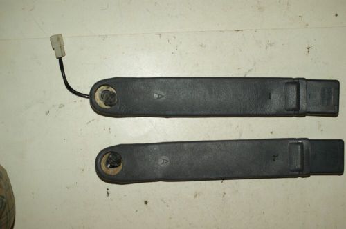 1984-1989 toyota 4runner oem driver and passenger seat belt connects gray