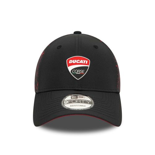 Ducati crinkle all over print 9forty cap adults - black/scarlet