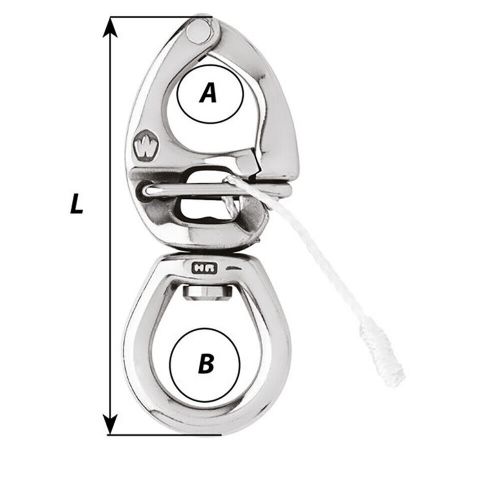 Wichard hr quick release snap shackle w/large bail - length 4-3/4&#034; 02776 upc ...