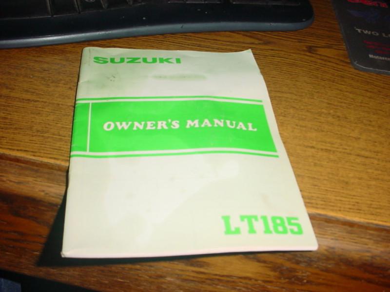 Original 1983 suzuki lt185 atv  owners manual