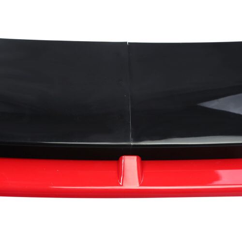 Front bumper lip spoiler splitter body+strut rods glossy black for chevrolet