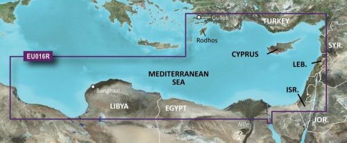 Garmin bluechart g2 eu016r mediterranean southeast sd card charts f/ gpsmap