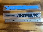 New* x2 pair of silverado vortec max emblems badges decals - chrome/blk