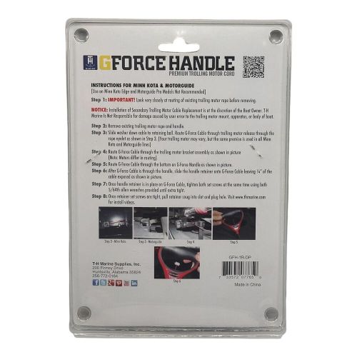 T-h marine g force trolling motor replacement handle and cable gfh-1r-dp