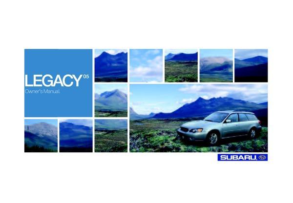 2005 subaru legacy factoy owners manual and pouch 