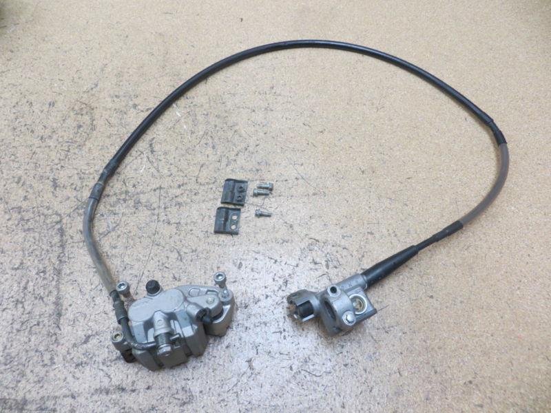 2000 00 kawasaki kx250 kx 250 front brake assembly master caliper & line