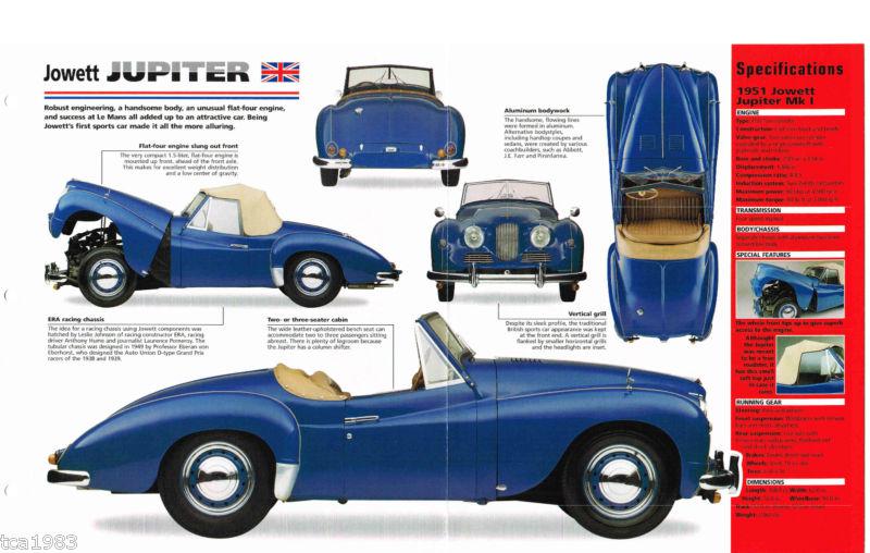 Jowett jupiter imp brochure: 1950,1951,1952,1953,