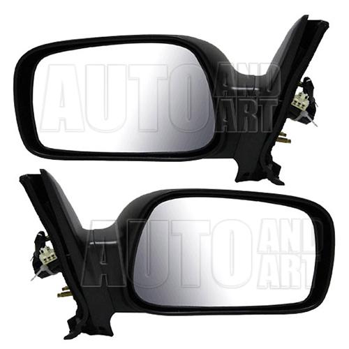 New pair set power side view mirror glass housing 03-08 toyota corolla