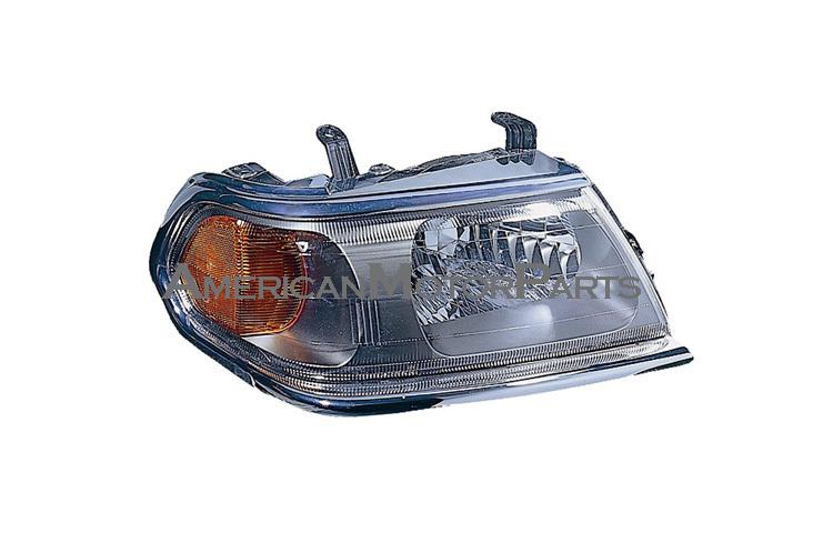 Passenger replacement headlight chrome housing 00-04 mitsubishi montero sport