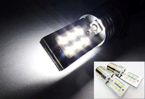 2x samsung 1156 7506 high power smd led 12w parking turn signal light backup drl