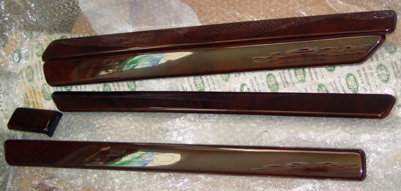 Range rover p38 oem 1995-02 burr walnut wood interior facia 6 piece trim kit lhd