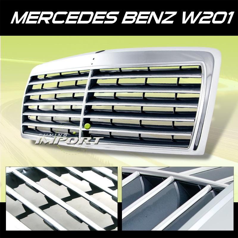 Mercedes benz 190d/190e black replacement sport front grille grill new