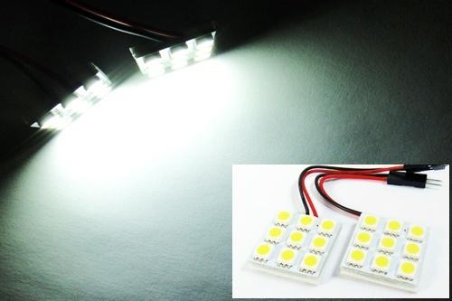 2x white 9 smd led light panel t10 168 194 bulb dome map step footwell ba9s 6411