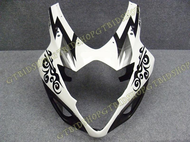 Universal front fairing for suzuki gsxr 1000 gsxr1000 k5 2005 2006 black white