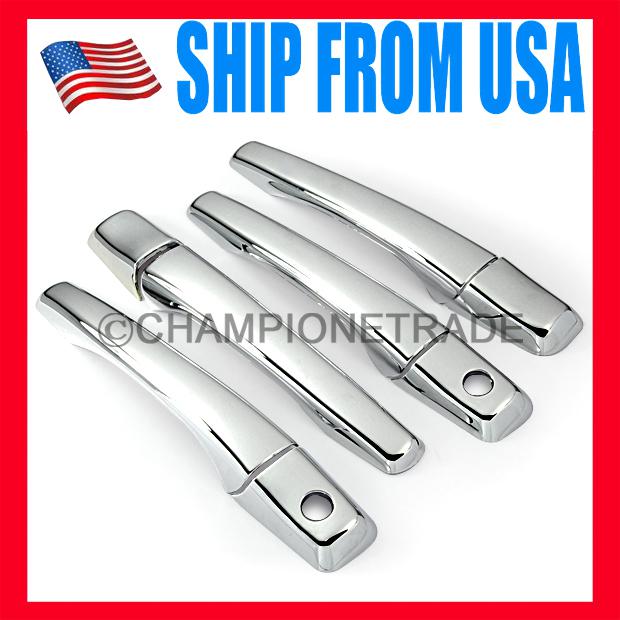 Us chrome side door handle cover trim for mitsubishi outlander lancer 2003-2006