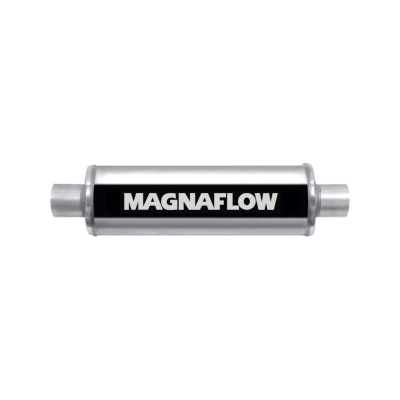 Magnaflow performance exhaust 13743 xl 3 chamber; satin stainless steel muffler