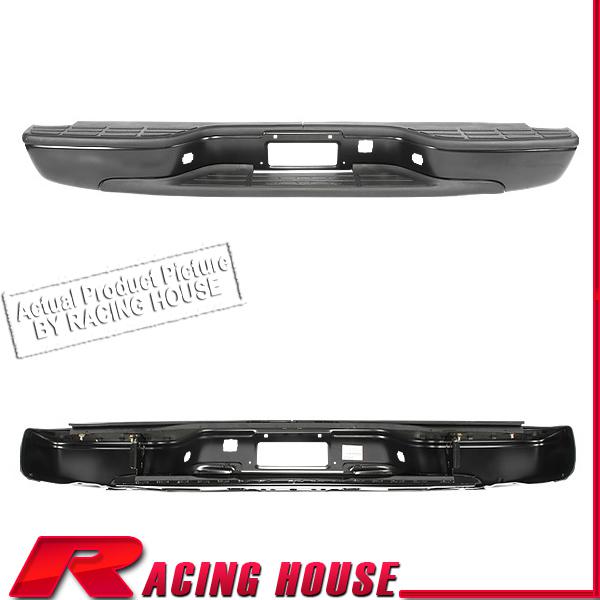 Rear step bumper replacement steel bar w/ pad 99-06 gmc sierra fleetside bracket