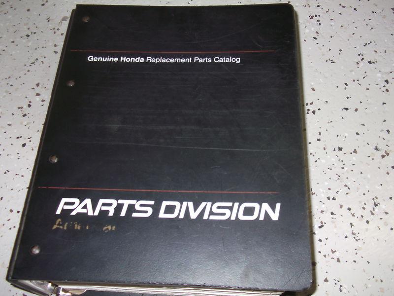 1986 1987 1988 1989 honda accord 3d 4d parts catalog service shop manual oem