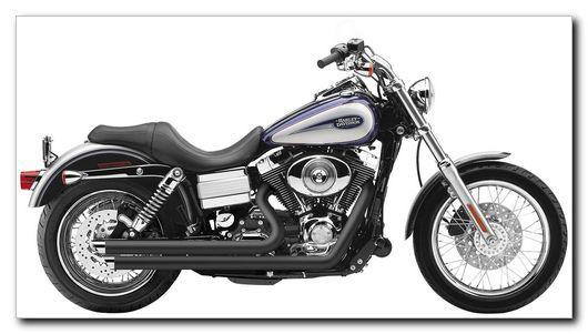 Cobra 6857b speedster slashdown exhaust black harley davidson dyna 91-10