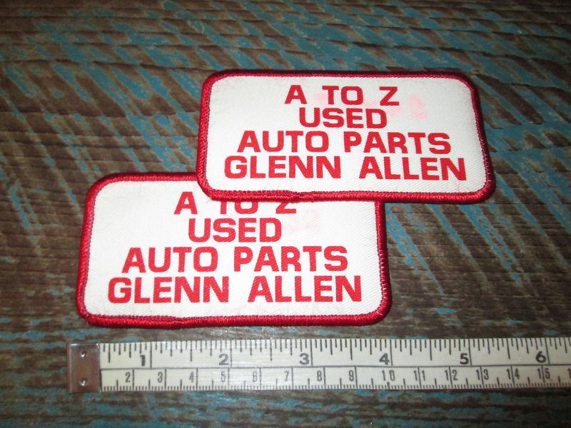 Two a to z auto parts service station mechanic uniform patch dickies racing