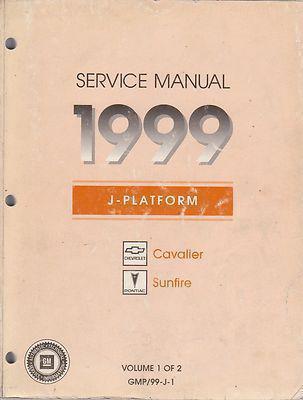 1999 chevy cavalier\pontiac sunfire factory issue repair manual set