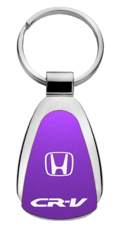 Honda crv purple teardrop keychain / key fob engraved in usa genuine