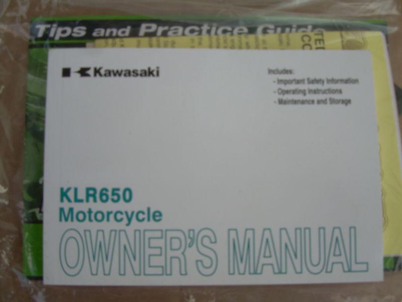 2012 klr650 kawasaki klr 650 motorcycle owners manual set