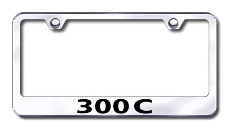 Chrysler 300c engraved chrome cut-out license plate frame lf.30c.ec made in usa