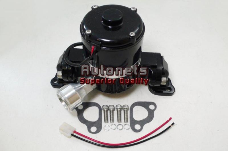 Small block ford aluminum electric water pump painted black high flow volume