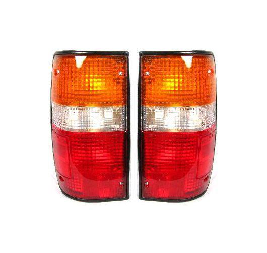 89-95 toyota pickup truck taillights taillamps brake lights lamps pair set rear