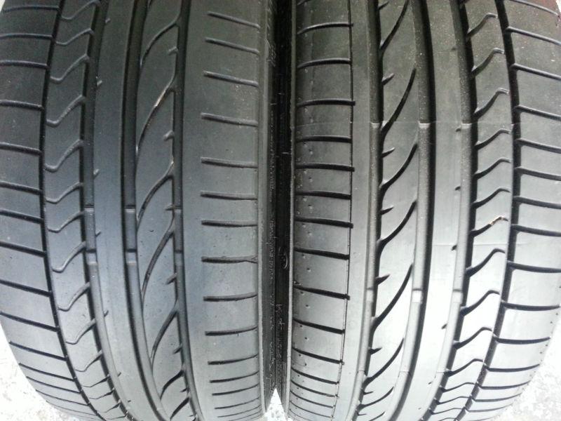 19" two 225/35/19 bridgestone potenza re050a rft*runflats*w/80-100%tread*