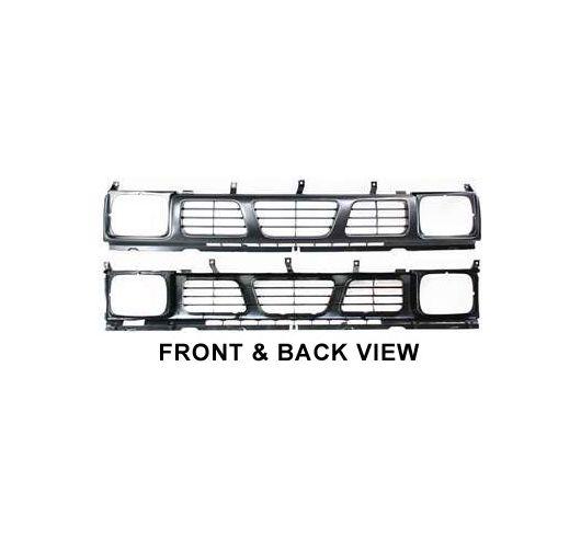 1993-1997 nissan hardbody front grille ni1200115 new raw matte black d21 pickup