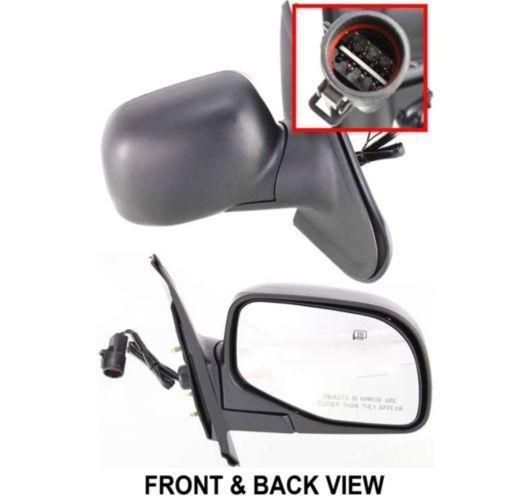 98-01 explorer power heated side view mirror w/puddle light passenger right rh