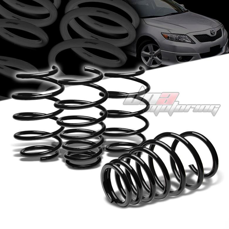 07-11 camry xv40 black 1.3"drop racing suspension lowering springs f285/r235lb