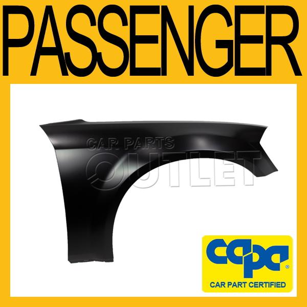 2005-2007 dodge magnum passenger side front fender primed black steel capa right