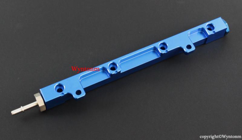 K20 k24 rsx civic accord tsx fuel rail w/ 6an returnturbo fmu anodized blue